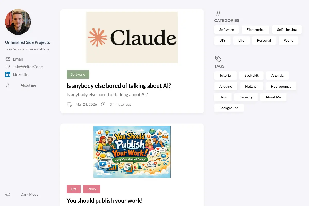 Unfinished Side Projects