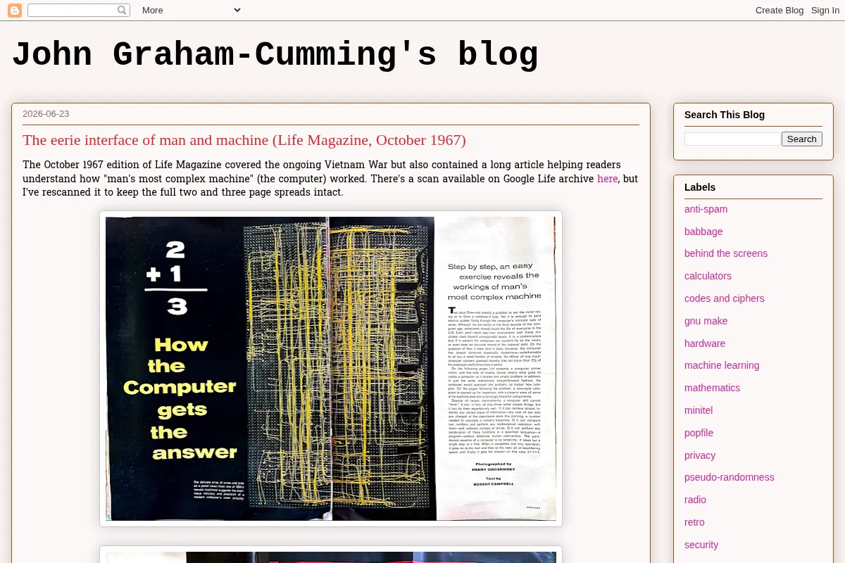 John Graham-Cumming's blog