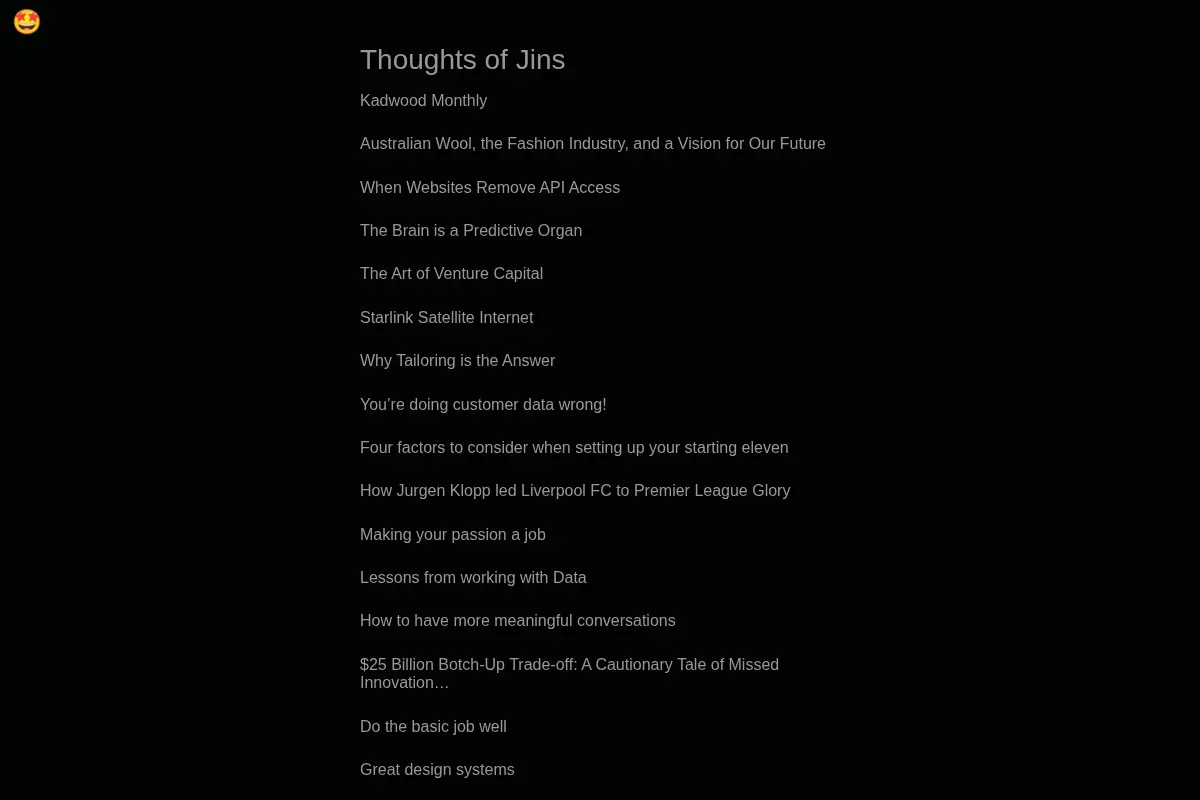 Thoughts of Jins