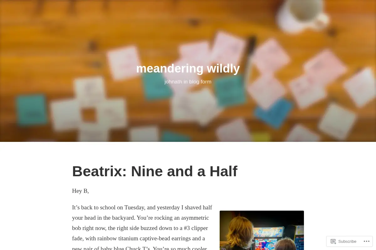 meandering wildly – johnath in blog form