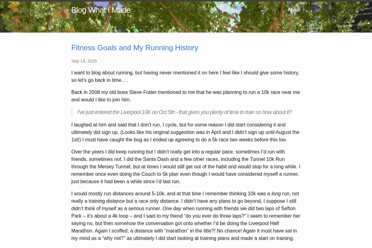 Blog What I Made