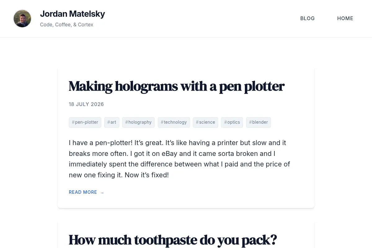 Jordan Matelsky – Code, Coffee, & Cortex