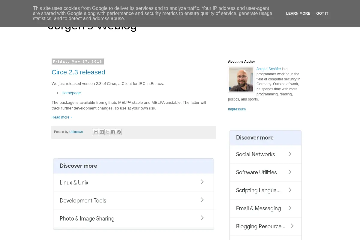 Jorgen's Weblog
