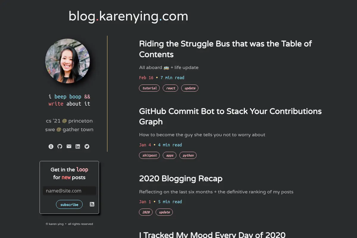 Karen Ying's Blog