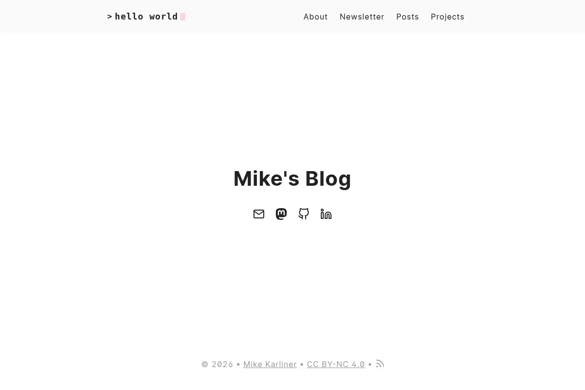 Mike's Blog