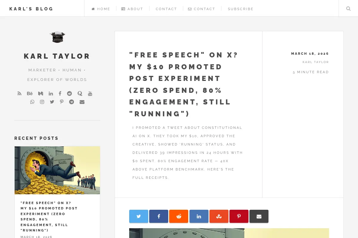 Karl Taylor's Blog