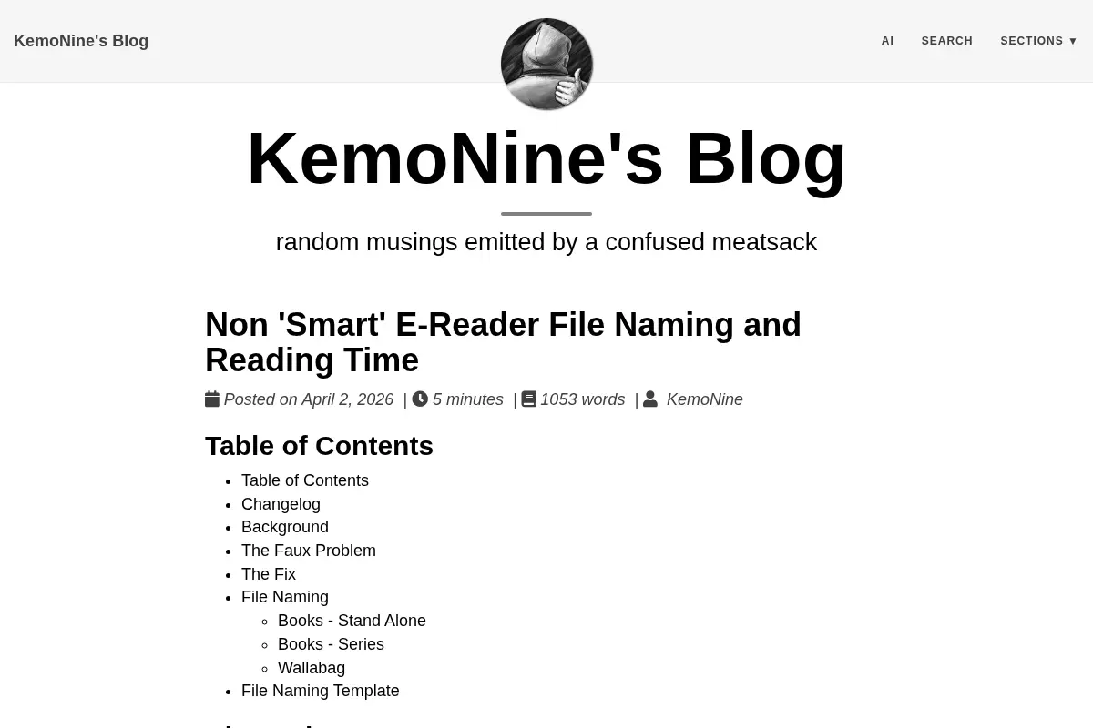 KemoNine's Blog