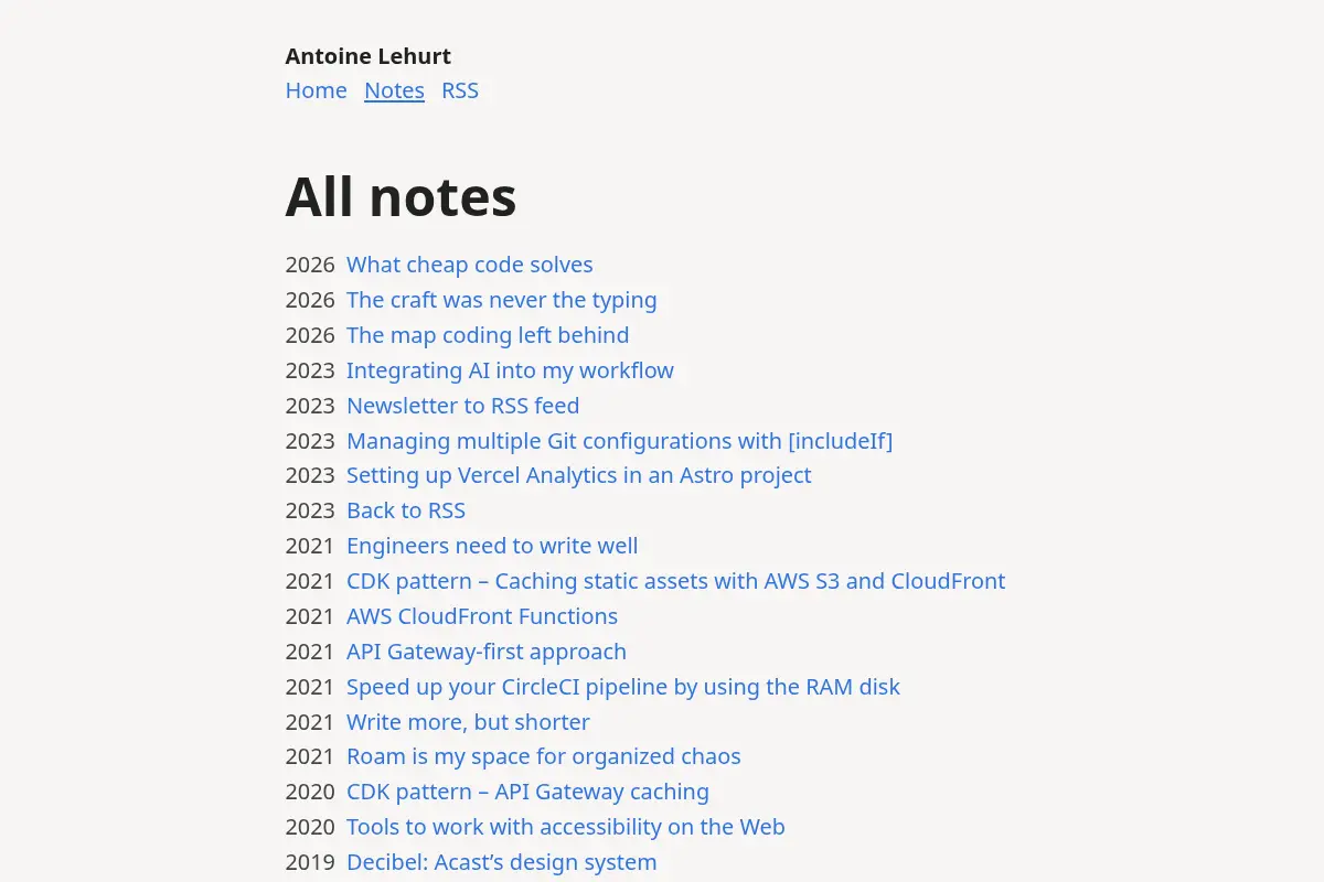 Antoine Lehurt's Notes