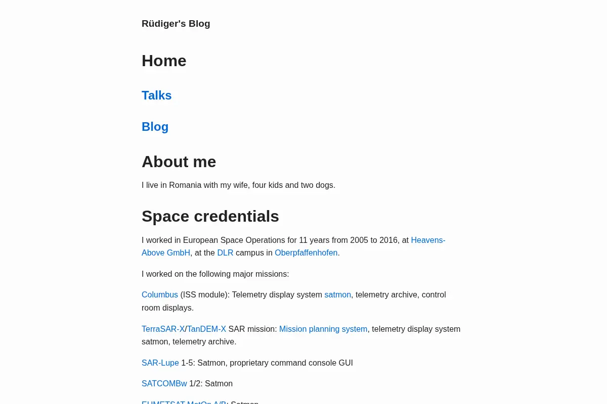 Rüdiger's Blog