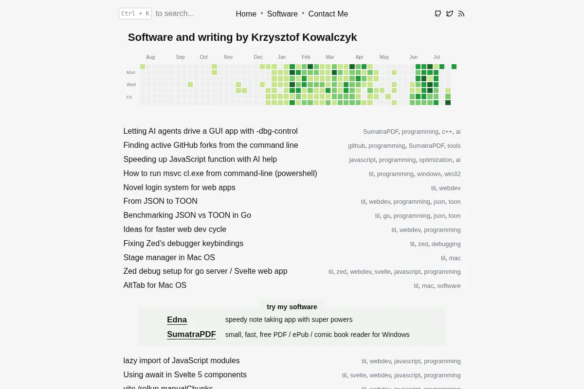 Krzysztof Kowalczyk's Programming Blog