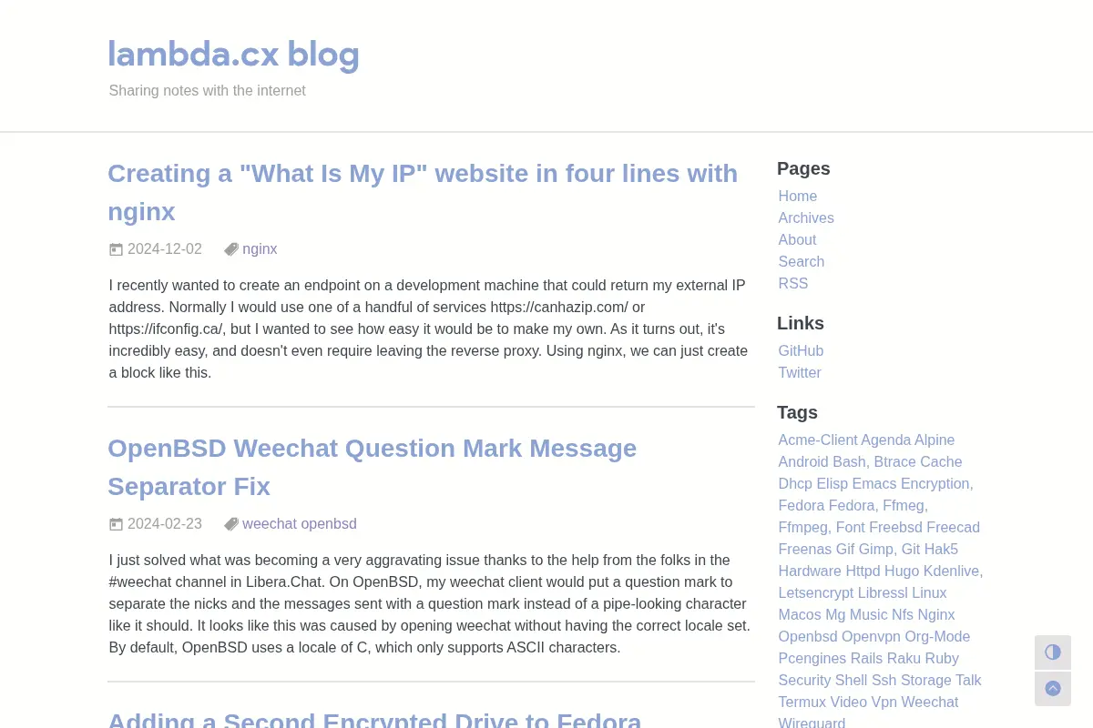 lambda.cx blog