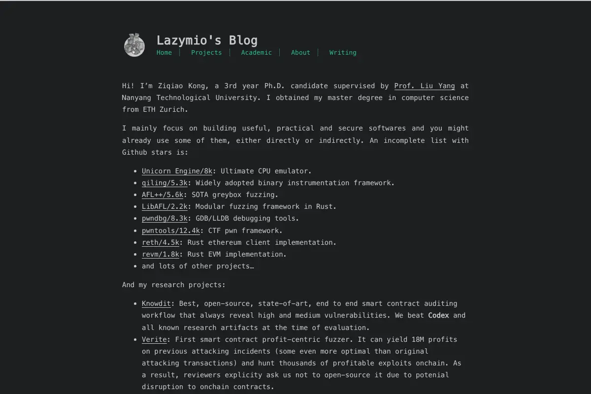 Lazymio's Blog
