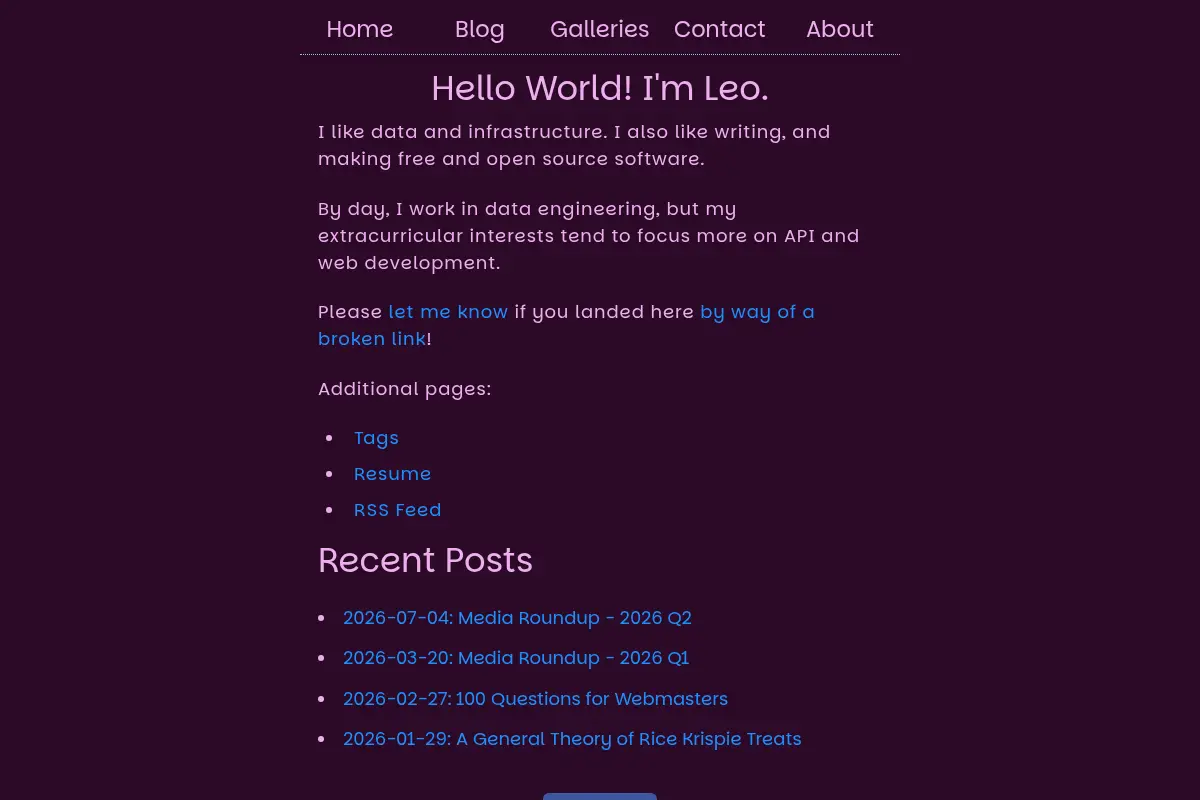 Leo's Blog
