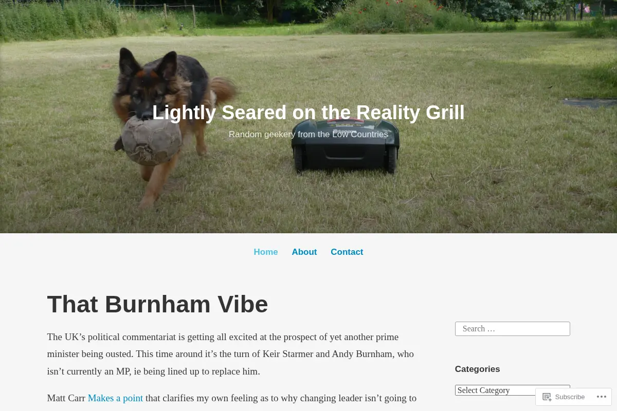 Lightly Seared on the Reality Grill – Random geekery from the Low Countries