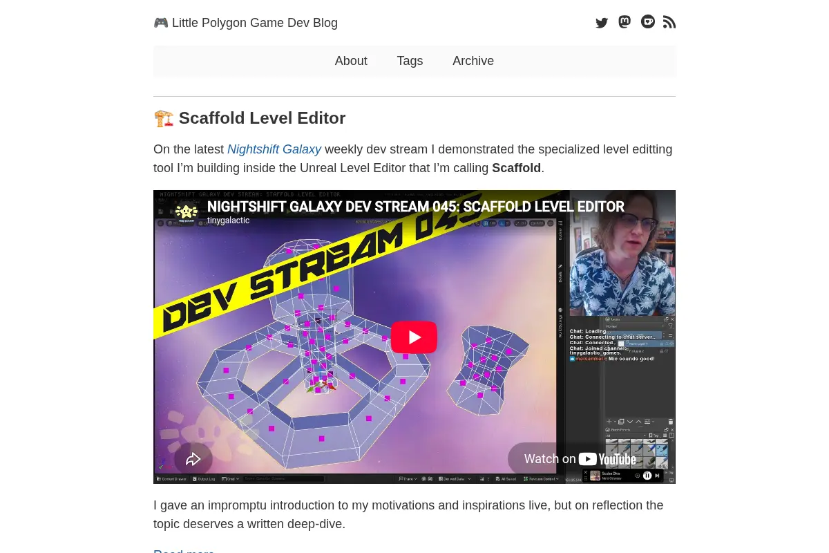 Little Polygon Game Dev Blog