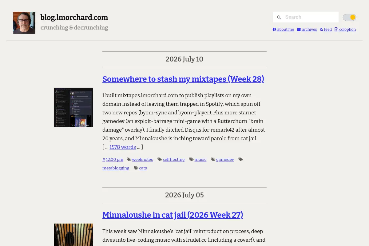 Home - blog.lmorchard.com
