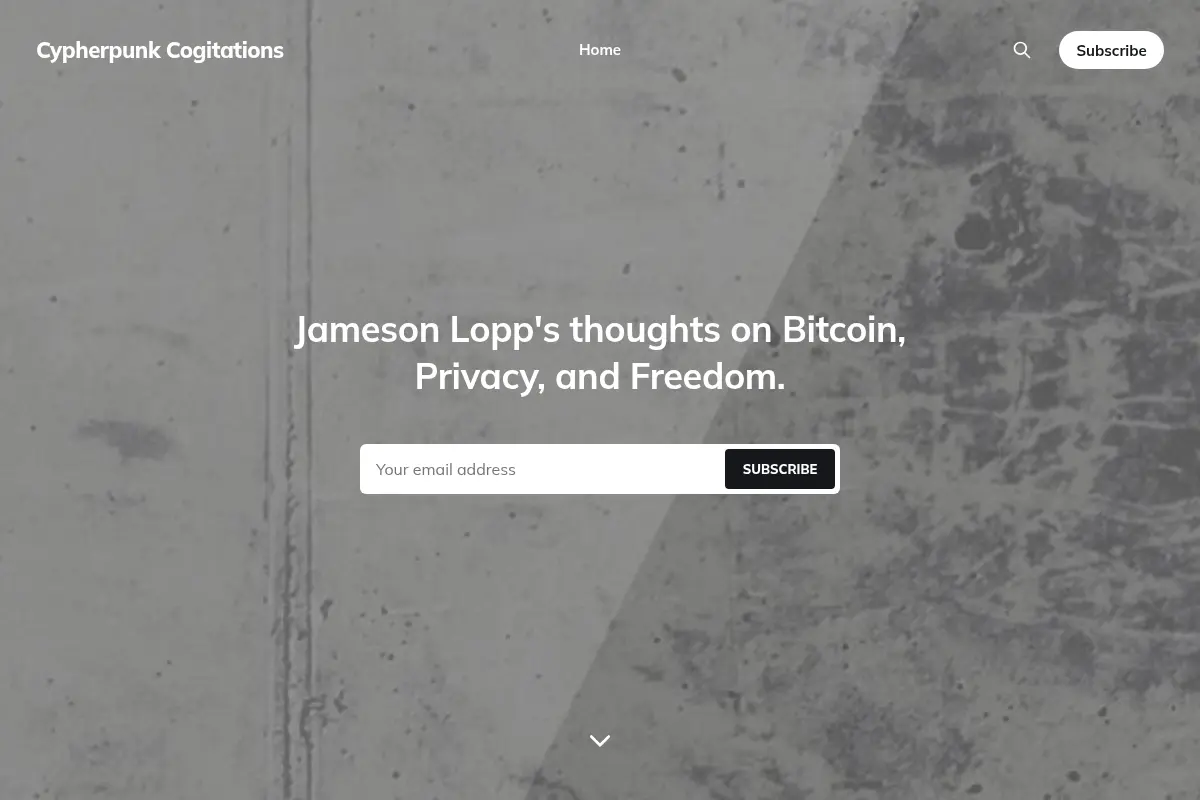 Cypherpunk Cogitations