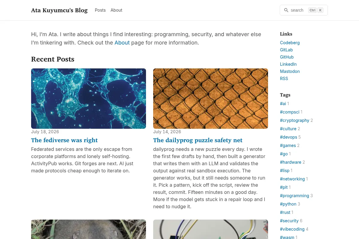 Ata Kuyumcu's Blog