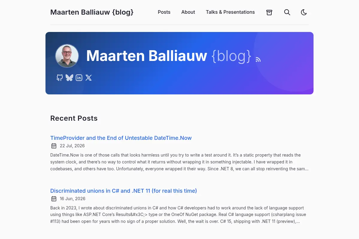 Maarten Balliauw {blog}