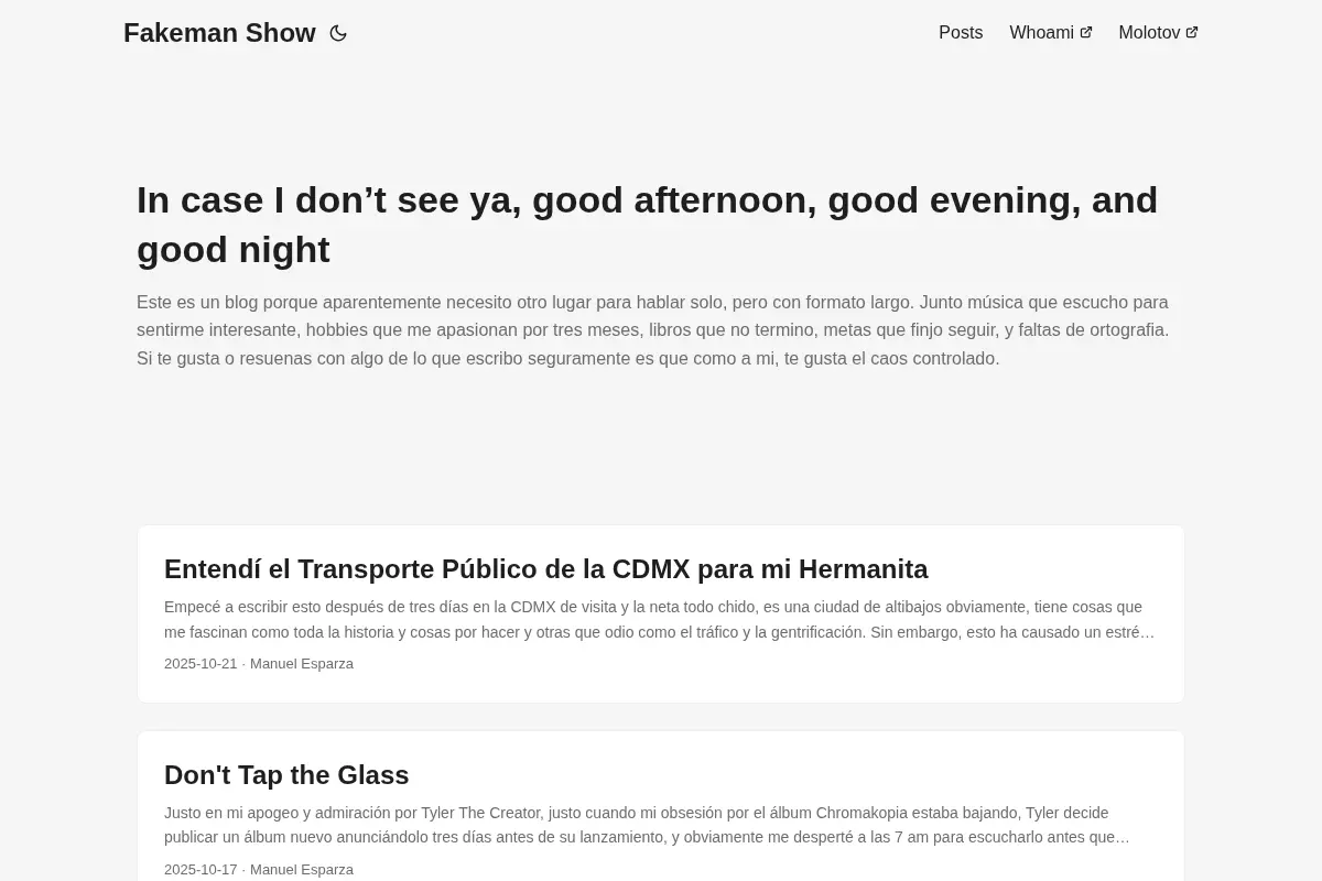 Fakeman Show