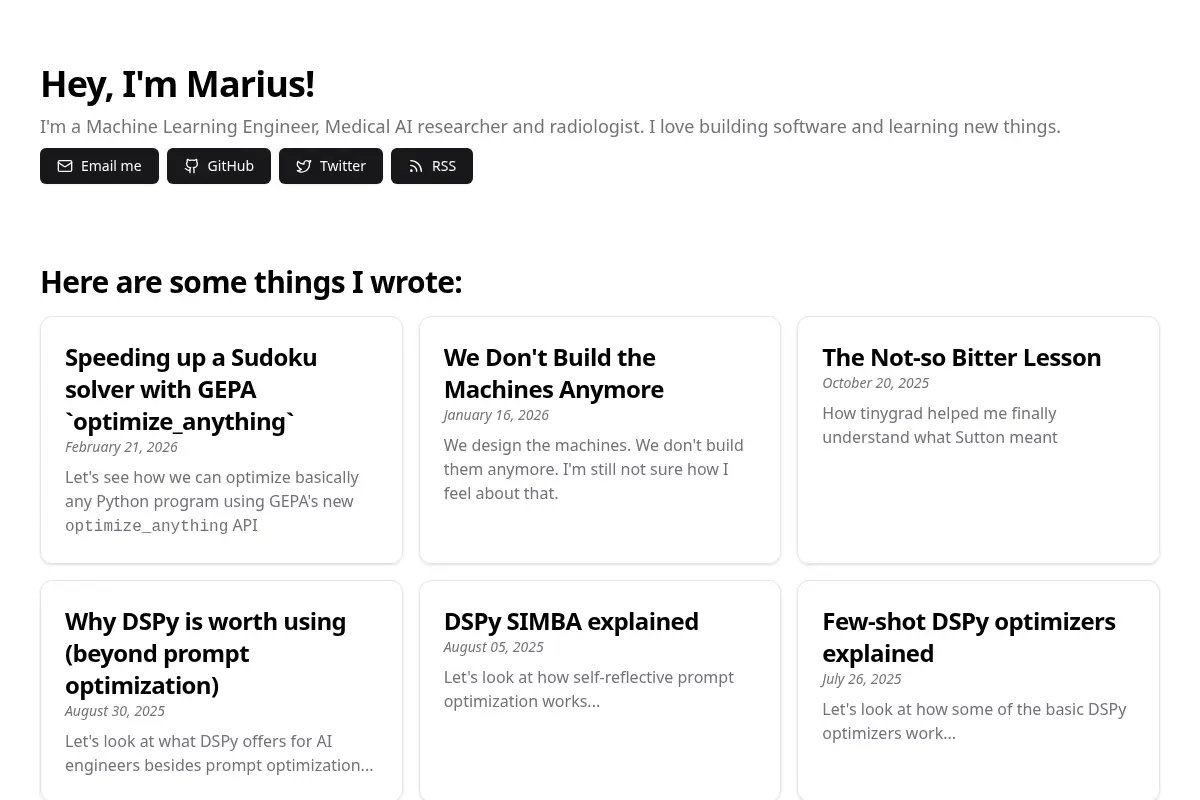Marius Vach Blog