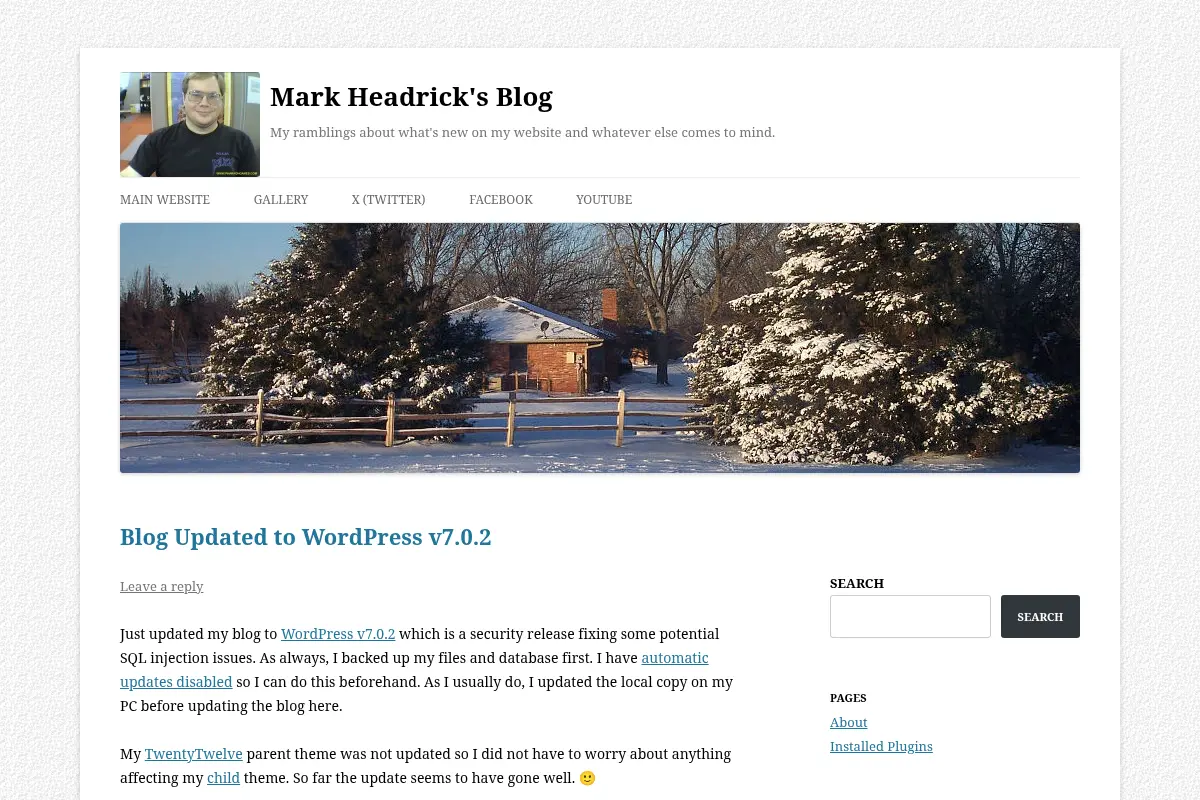 Mark Headrick's Blog