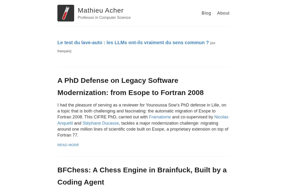 Mathieu Acher – Professor in Computer Science
