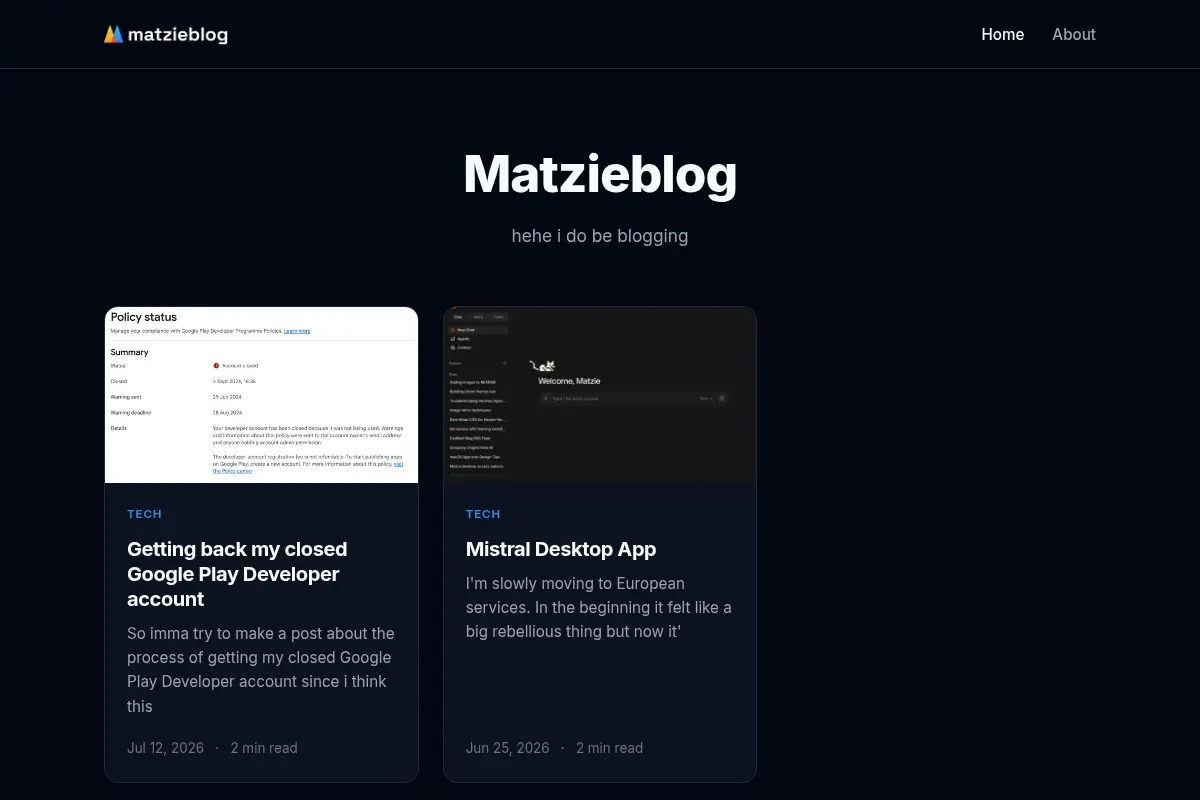 Matzieblog