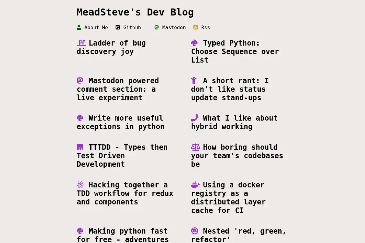 MeadSteve's Dev Blog