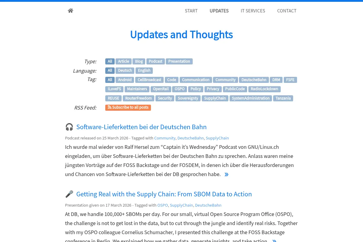 Updates and Thoughts | Max Mehl