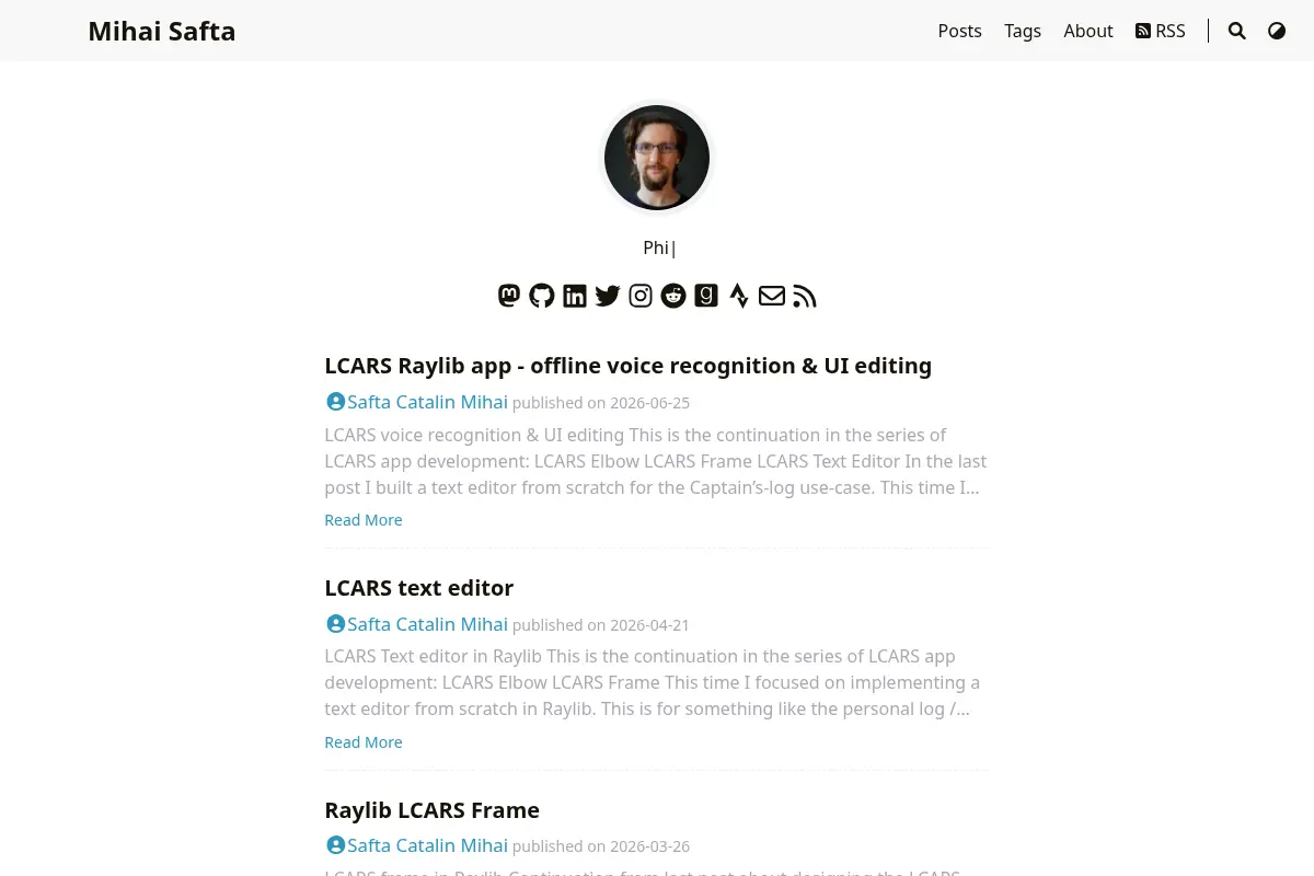 Mihai Safta's Blog