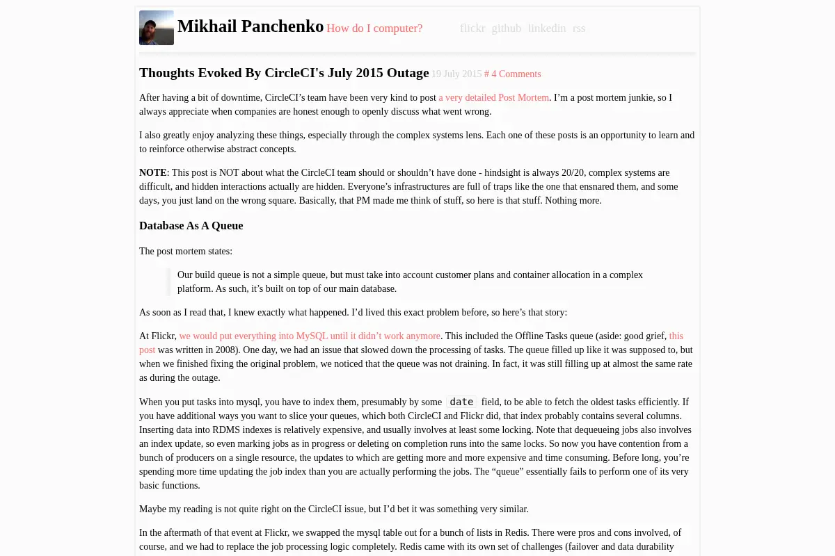 Mikhail Panchenko's Blog