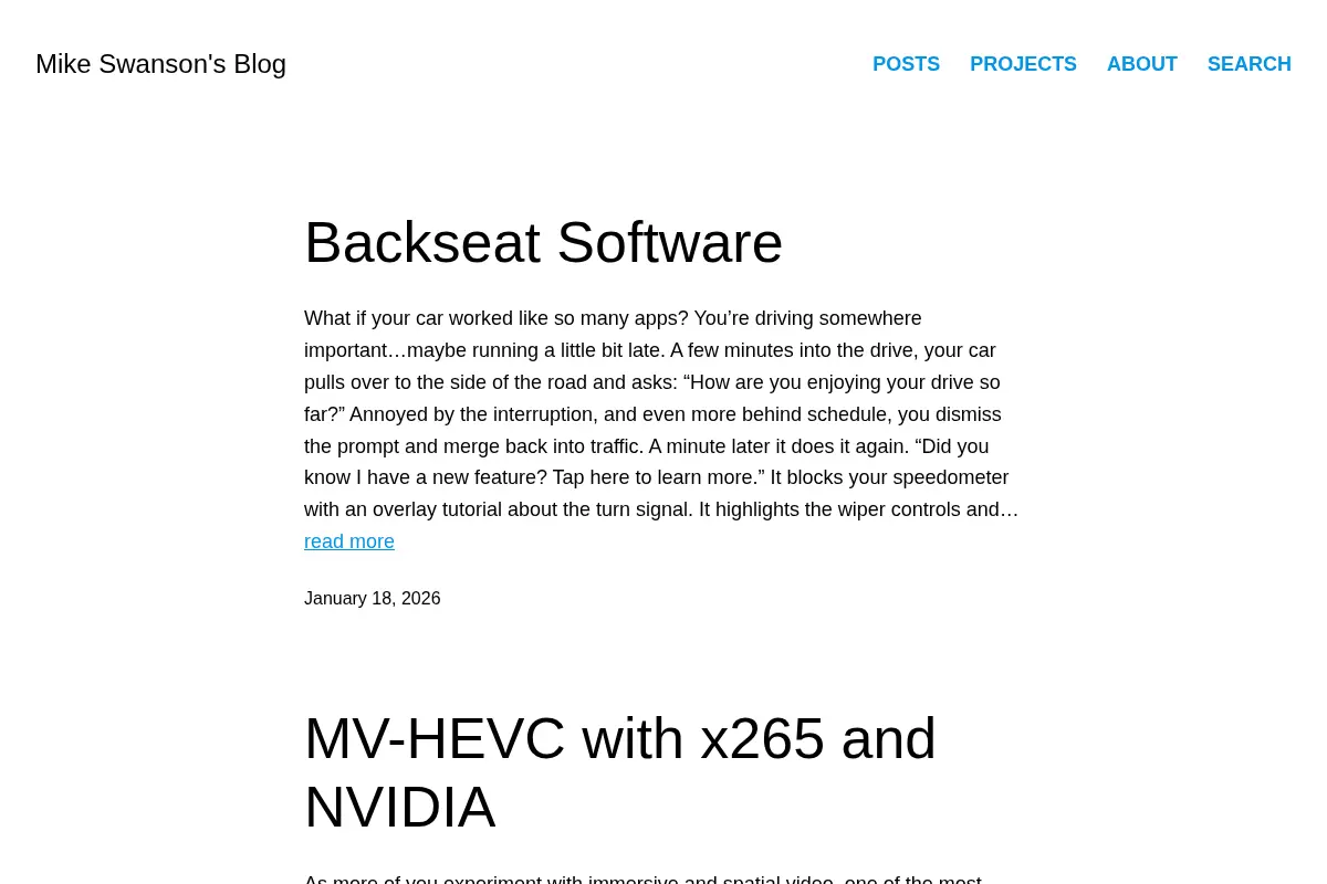 Mike Swanson's Blog