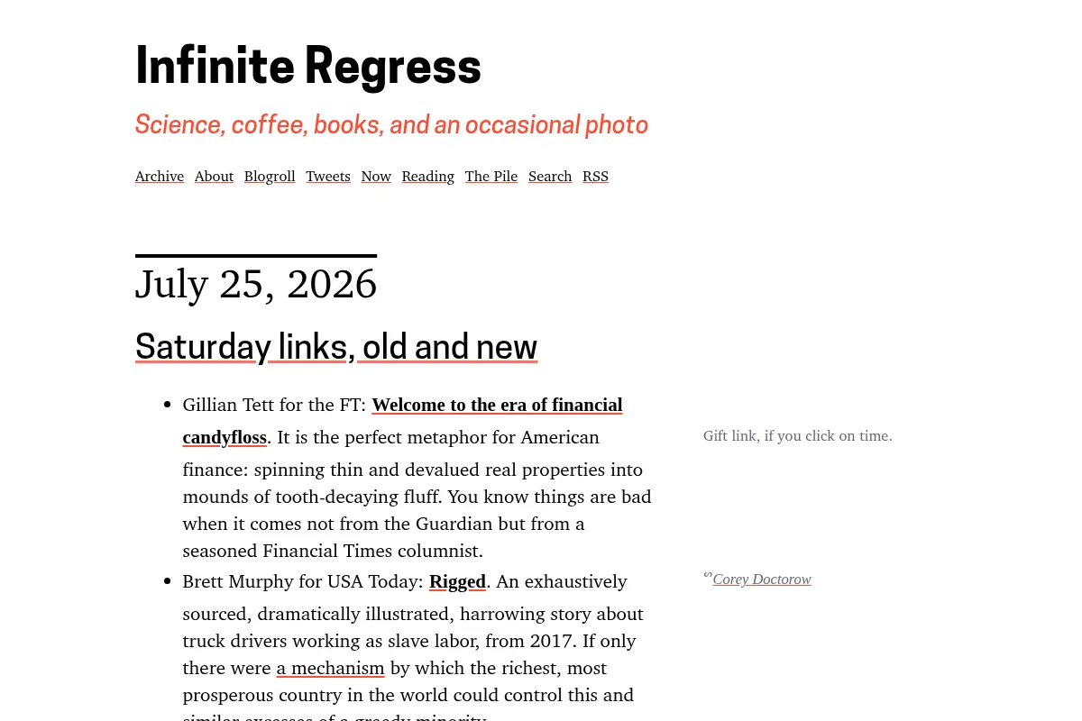 Infinite Regress