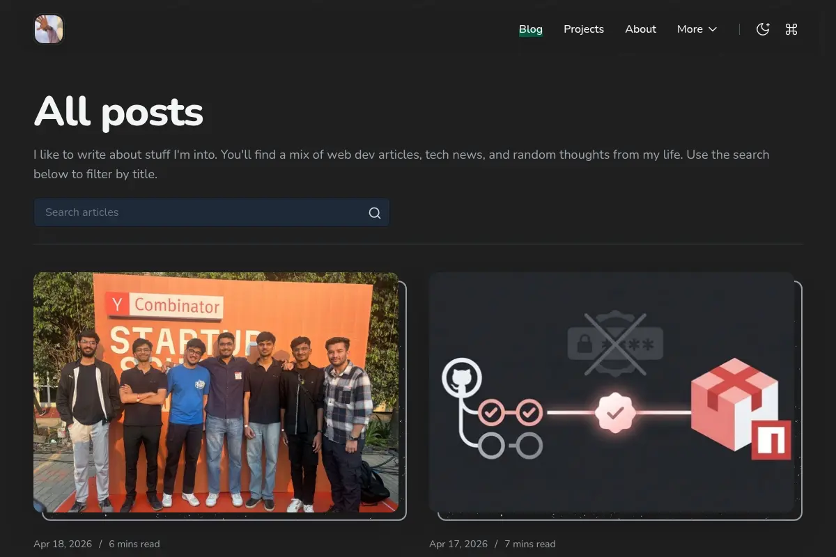 Mohit's blog