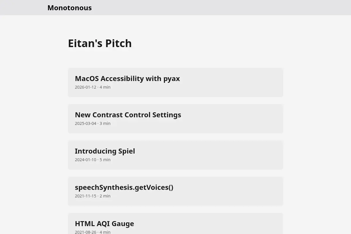 Eitan's Pitch