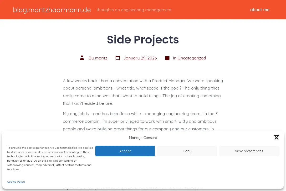 Moritz Haarmann's Blog