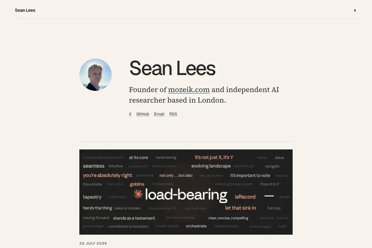 Sean Lees' Blog