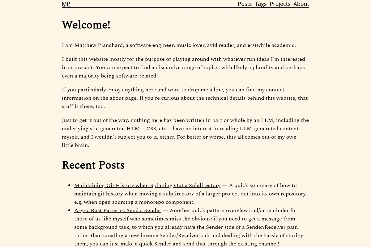 Matthew Planchard's personal blog