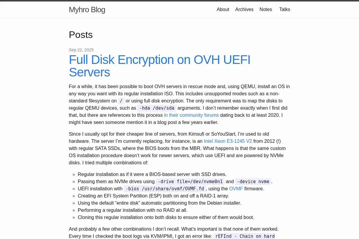 Myhro Blog