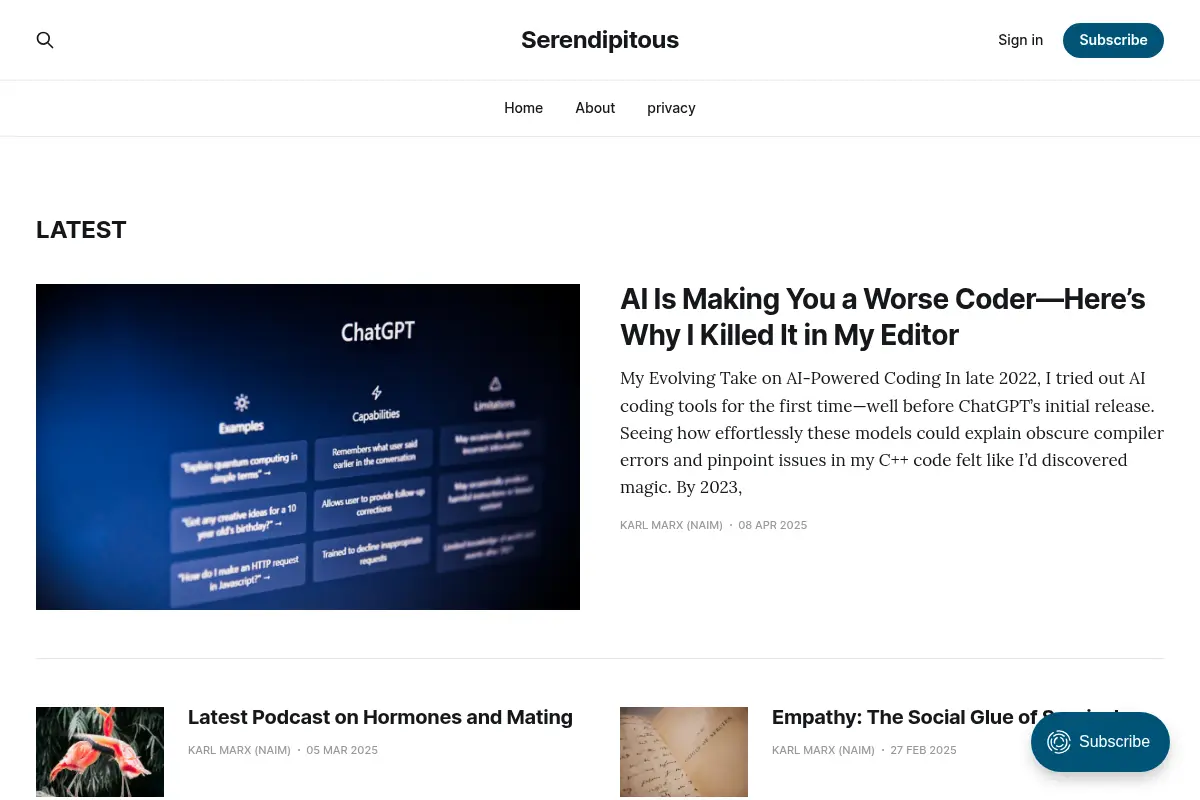 Serendipitous