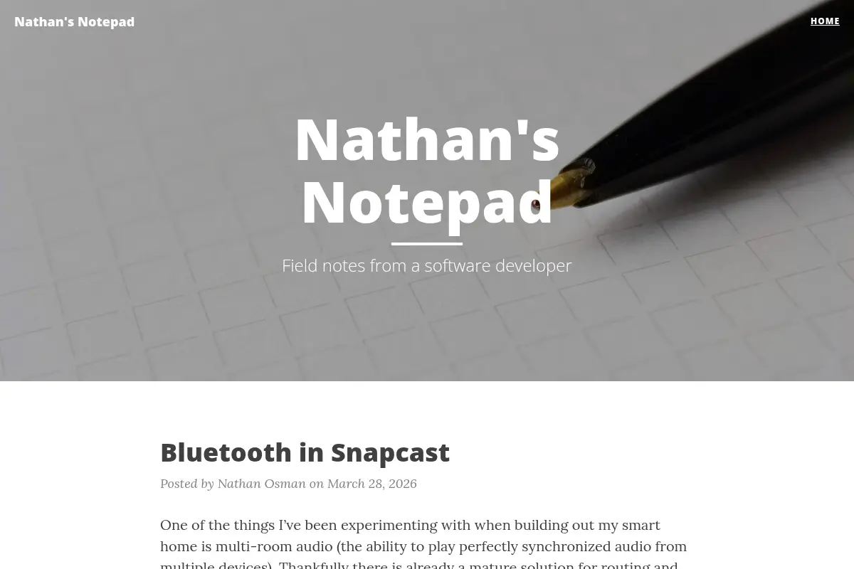 Nathan's Notepad
