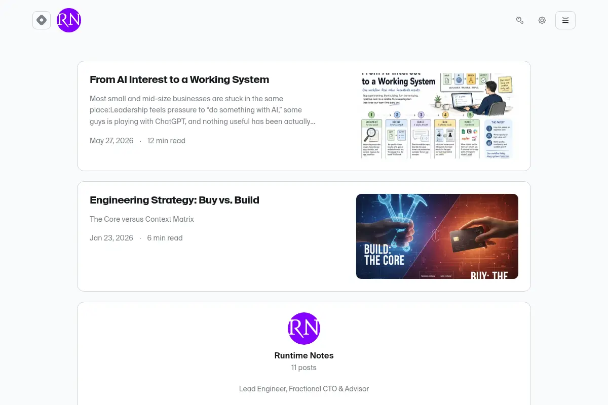 Runtime Notes