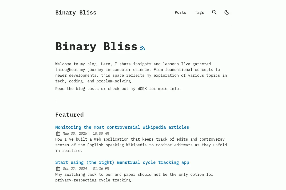 Binary Bliss