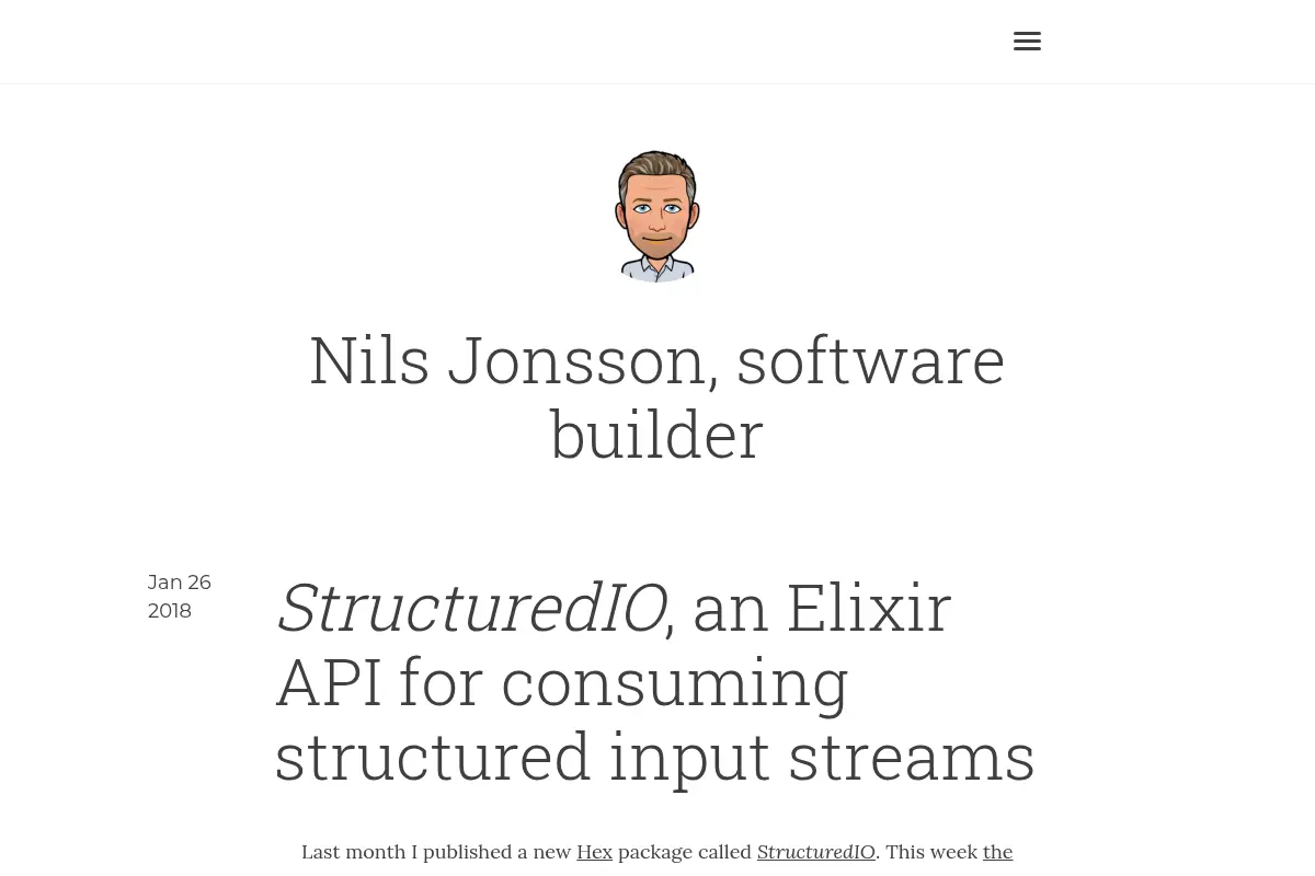 Nils Jonsson, software builder