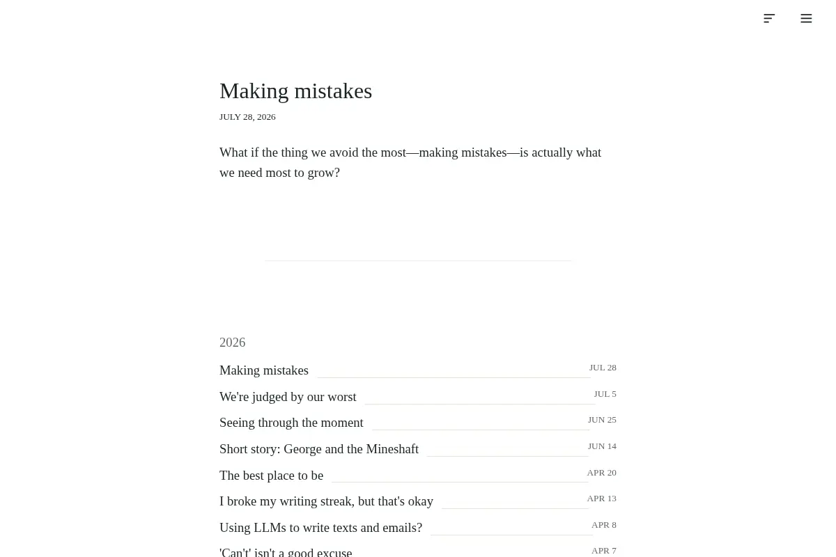 Noah's Blog - Musings and stories