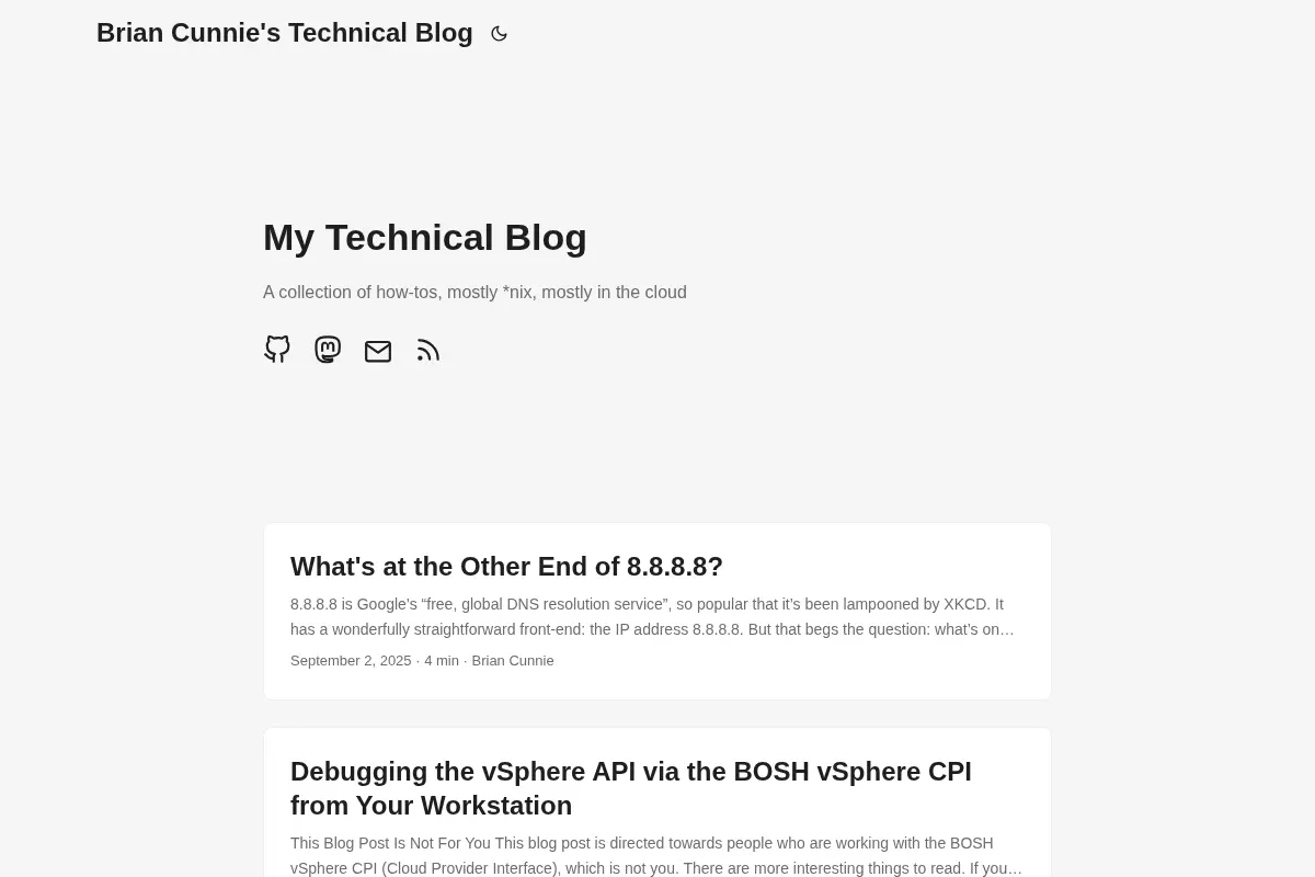 Brian Cunnie's Technical Blog