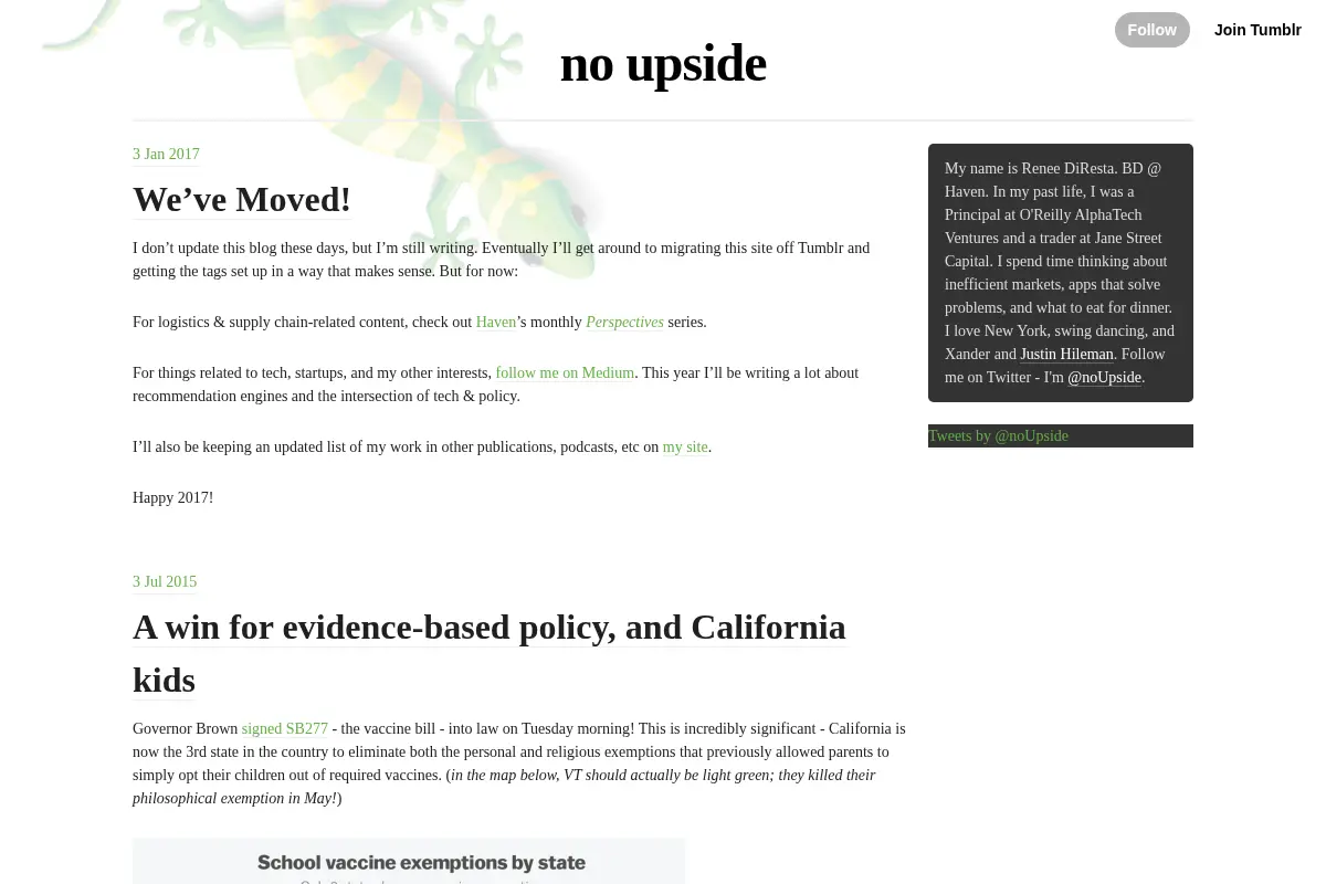 no upside