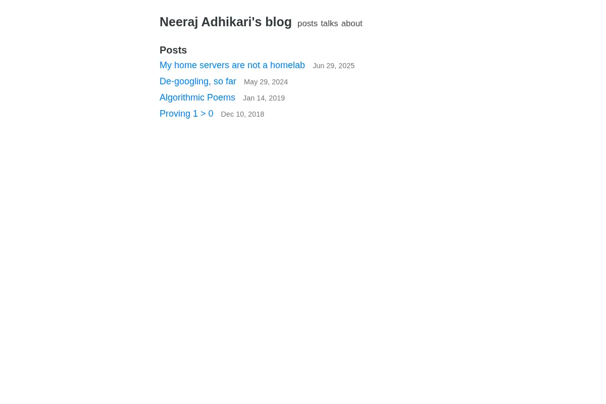 Neeraj Adhikari's blog