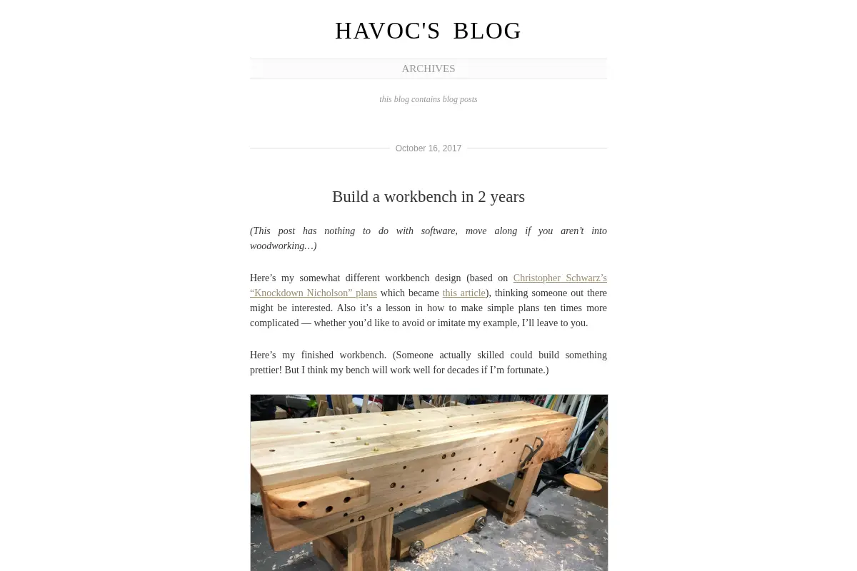 Havoc's Blog